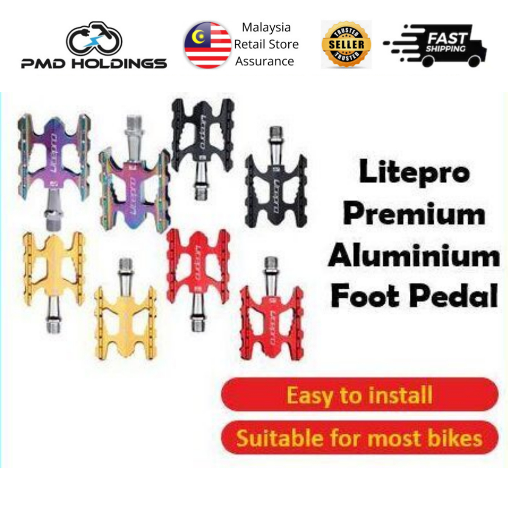 Litepro จักรยานเหยียบสําหรับพับ MTB จักรยานถนนเหยียบ Basikal Lipat MTB Litepro 折叠山地 公车脚