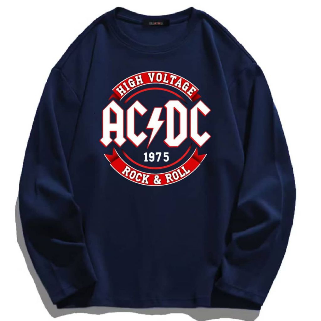 มาใหม่ล่าสุด AC&DC 86 UNISEX LONG SLEEVE T-SHIRT ผ้าฝ้าย 100% คุณภาพระดับพรีเมียม