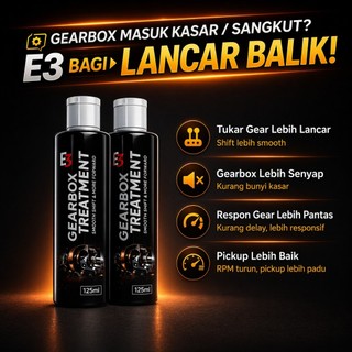 NEW PACKAGING!! MERAWAT MASALAH GEARBOX E3
