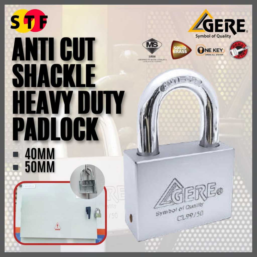 GORE PADLOCK CL99 ขนาด 50 มม. MANGGA GERE CL99 SAIZ 50 มม./40 มม. -ST GUCHI/SOLEX/ABUS/YALE/AMAN/COL