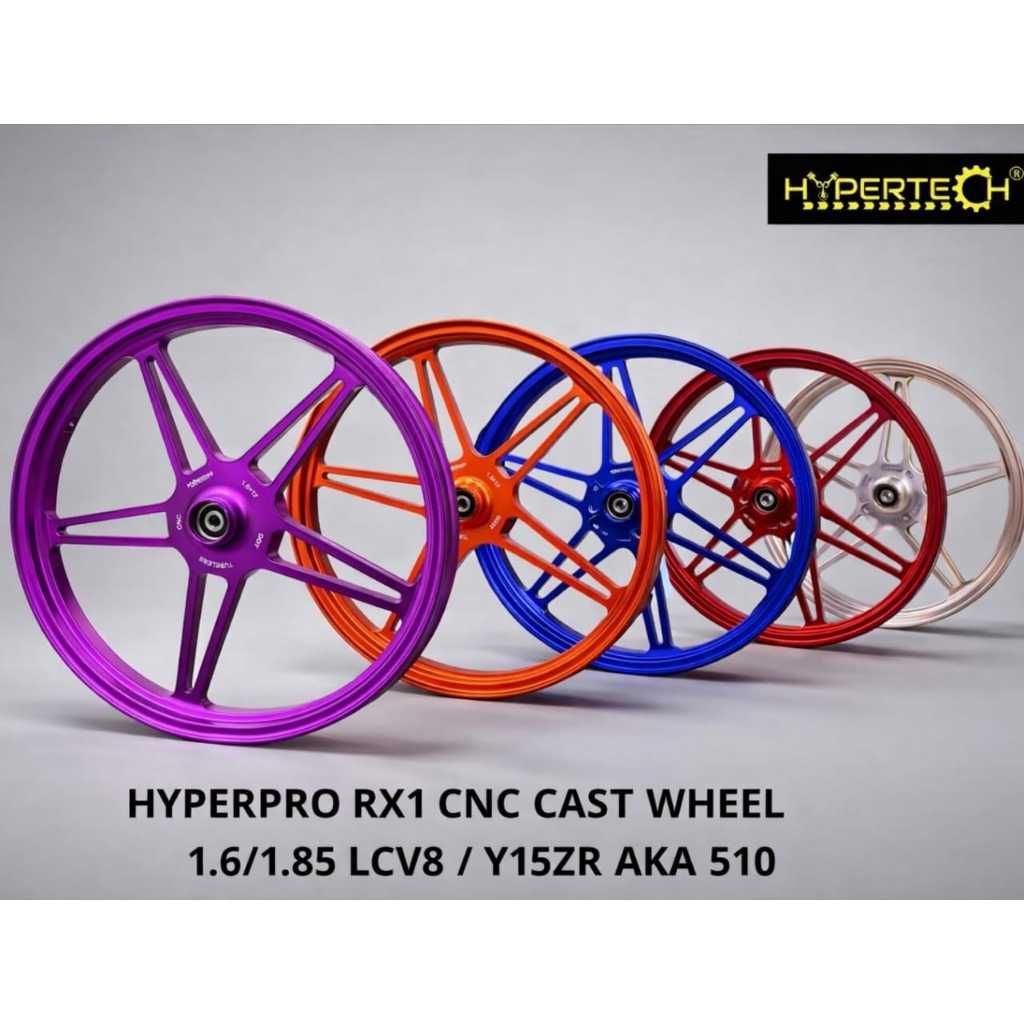 HYPERTECH HYPERPRO-RX1 SPORT RIM Y15 Y16 135LC-V8 LC5S Y125 LCV8 160/185-17 AKA 510