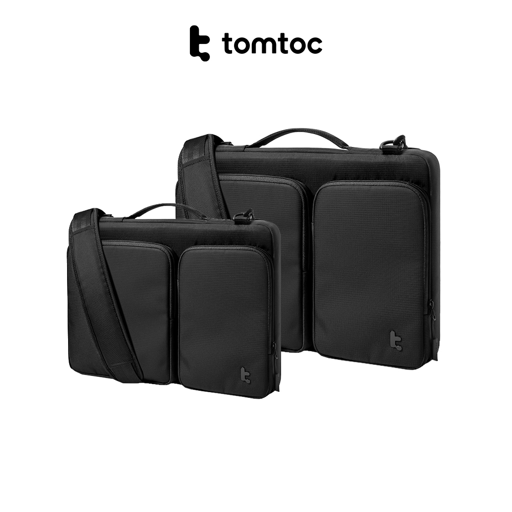[ใหม่] tomtoc A42 Premium Laptop Messenger Bag 14 16 17 นิ้วกระเป๋าสะพายธุรกิจ Macbook - Beg Messenger Lelaki