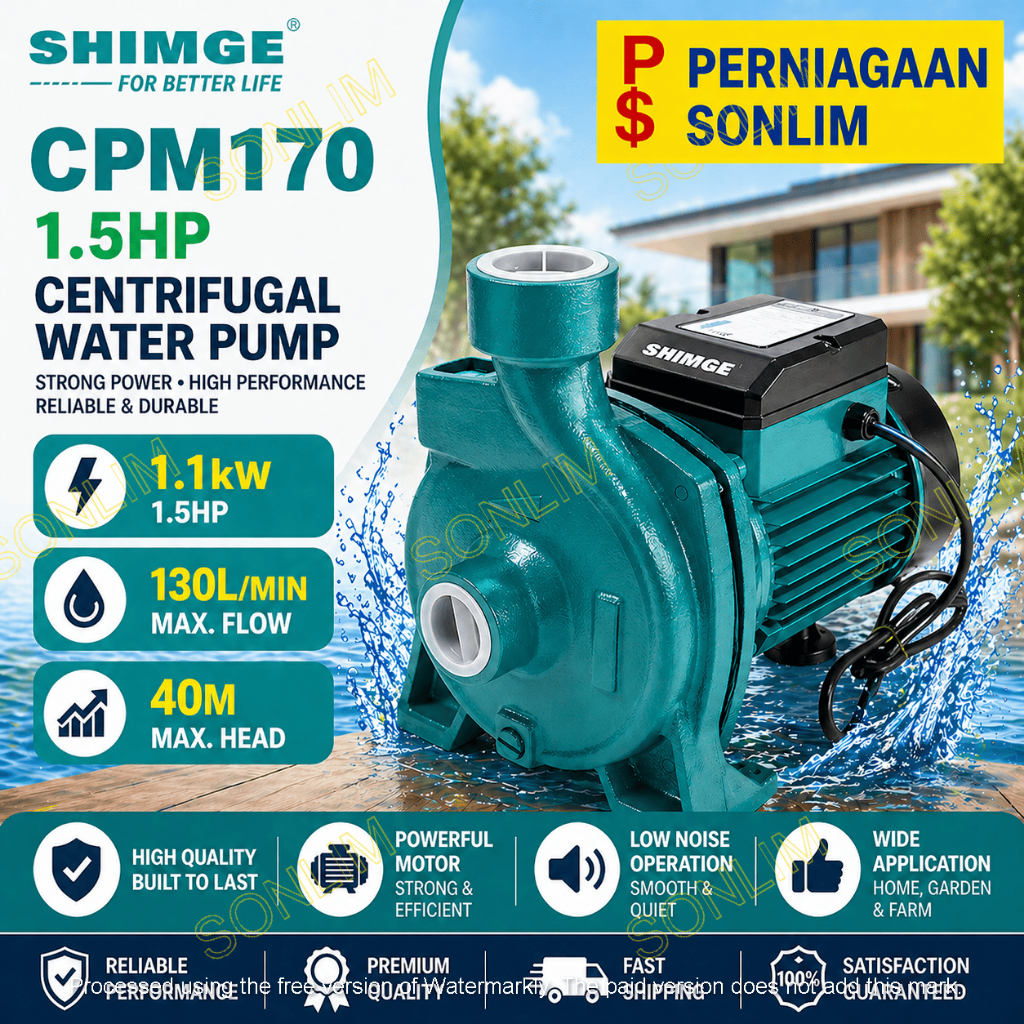 SHIMGE SURFACE WATER PUMP CPM170 1.5HP