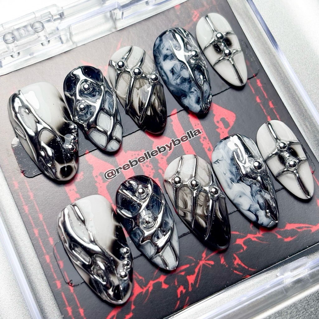 Rebelle Handmade Press-On Nails (Domican Collection)