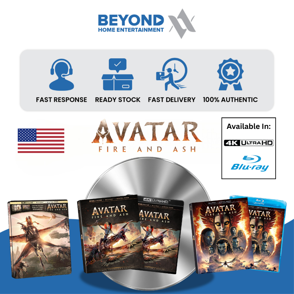 Avatar: Fire and Ash (มีให้เลือกหลายตัวเลือก) [4K Ultra HD & Bluray]