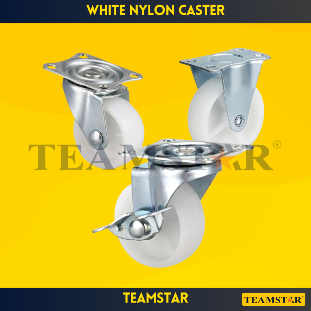 TEAMSTAR ลูกล้อไนลอนสีขาว <TSD06>