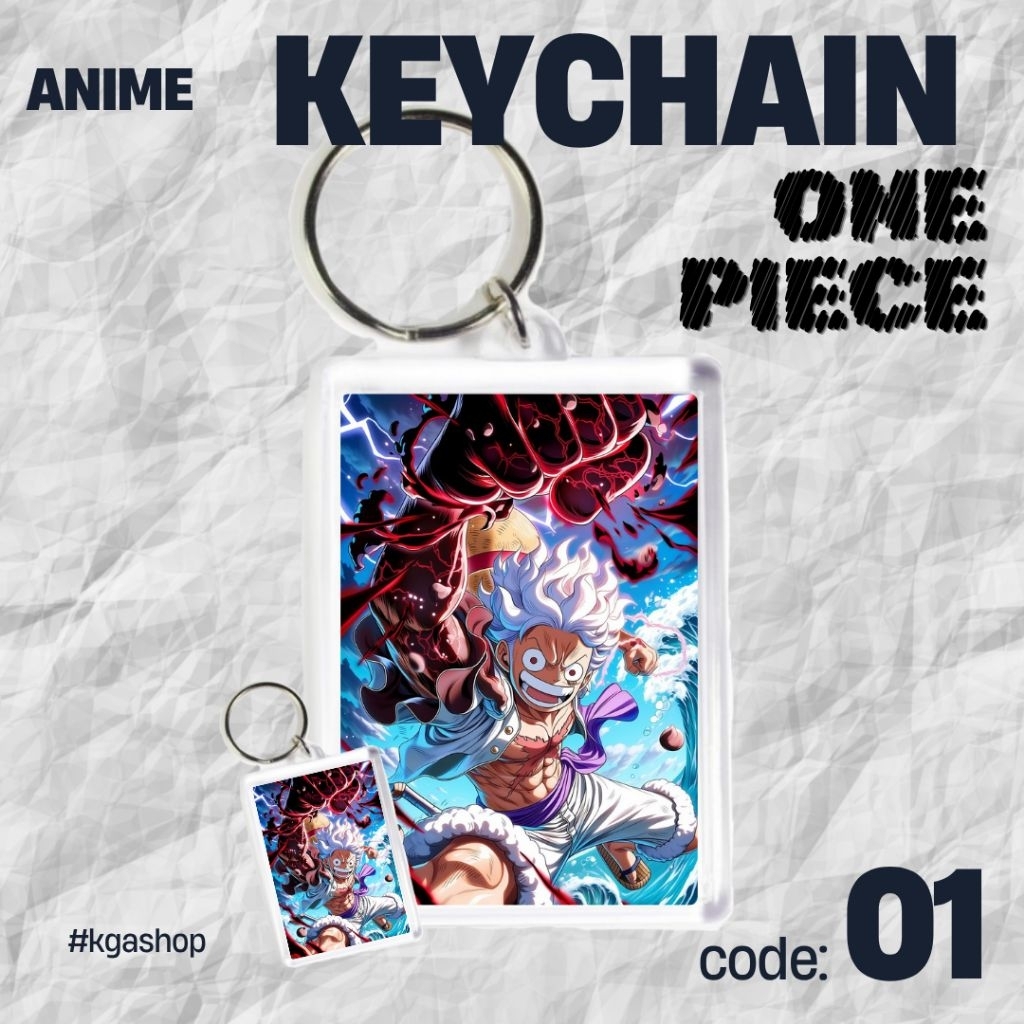 [KEYCHAIN] ONE PIECE MONKEY D LUFFY ANIME KEYCHAIN MERCH G