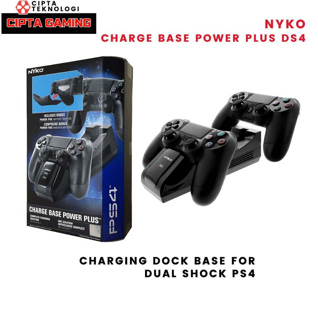 ฐานชาร์จ PS4 Dual Shock 4 / แท่นชาร์จ Nyko Charge Base Power Plus สําหรับ PS4