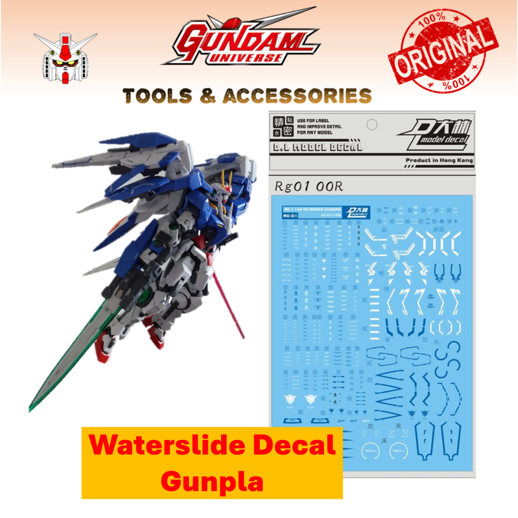 Dalin Waterslide Decal Gundam RG OO Raiser Water Decal