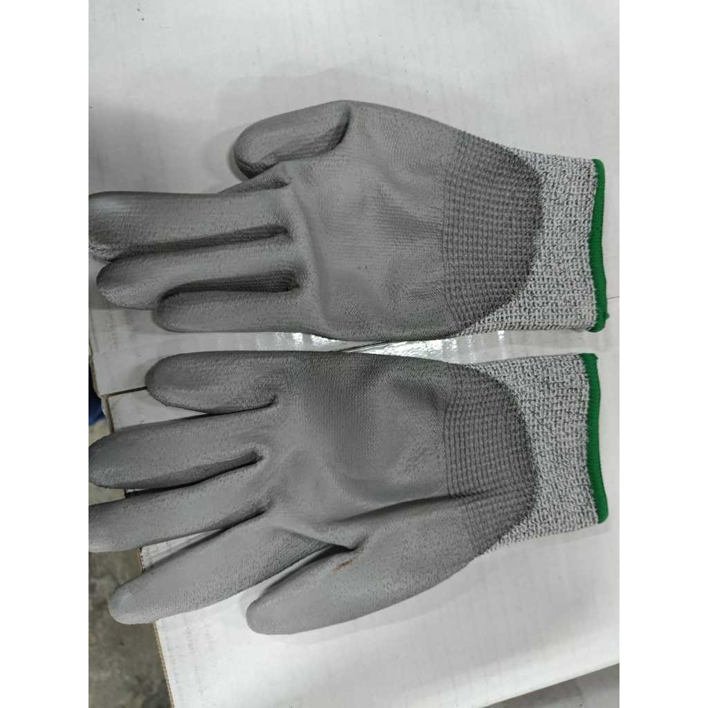 FIRM GRIP ถุงมือกันบาด A3/C ขนาด 6 9 ซม. SIRIM ได้รับการอนุมัติความปลอดภัยถุงมือทํางาน Plemotong Tan