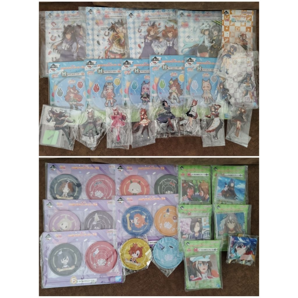 PART 04 UMA MUSUME PRETTY DERBY KITASAN สีดําทอง SHIP SYMBOLI RUDOLF MEISHO DOTO ACRYLIC STANDEE COA