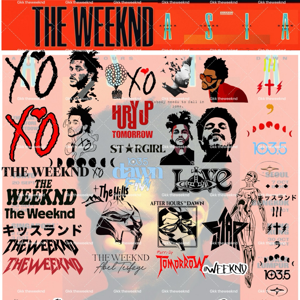 Weeknd Concert Tattoo สติกเกอร์ 2026 กันน้ําชั่วคราว Tattoo XO Fan Merch Concert Party อุปกรณ์เสริม