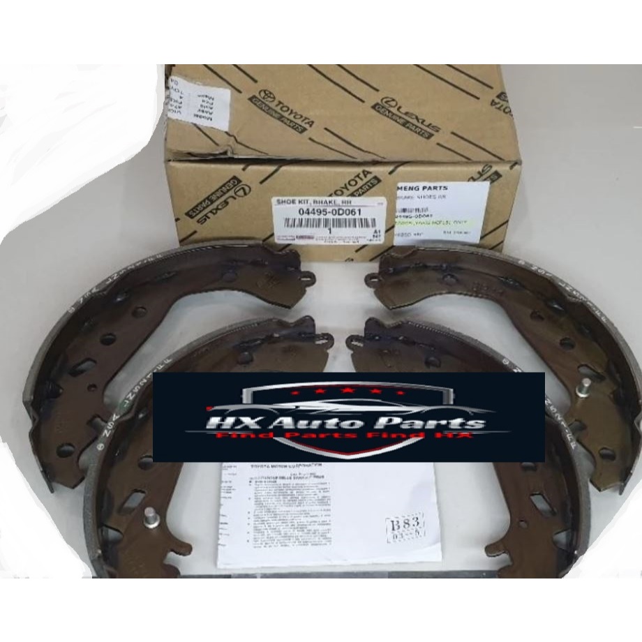 รองเท้าเบรกหลัง TOYOTA [04495-B1320]~ TOYOTA VIOS AC100 & NGC102 E SPEC.