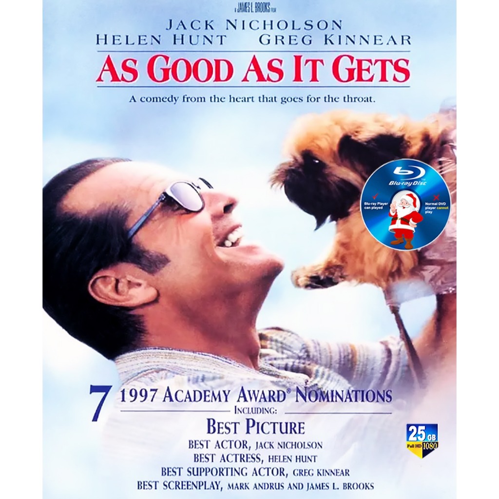 E-BLURAY As Good as It Gets (1997) Comedy/Romance Jack Nicholson / Helen Hunt