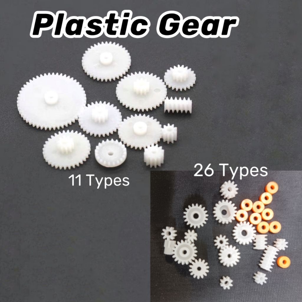 [Per Pack] 11types 26types เกียร์พลาสติกสําหรับเกียร์แกน DIY