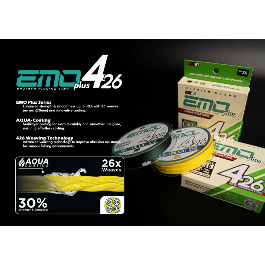 EXP EMO PLUS 426 AQUA COATING 150M สายตกปลา