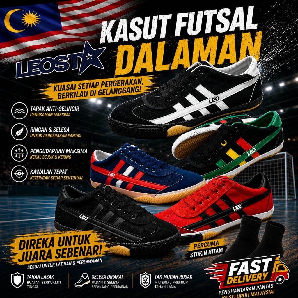 LEOSTAR / Kasut Leo Star Futsal Leostar Lost Bola Sepak