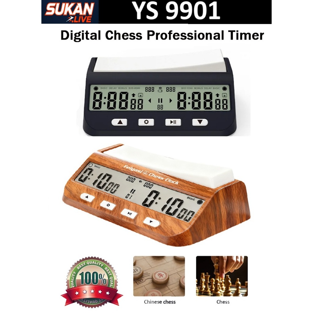 Catur.Info YS9901 Digital Chess Timer Professional Multifunctional Chess Clock