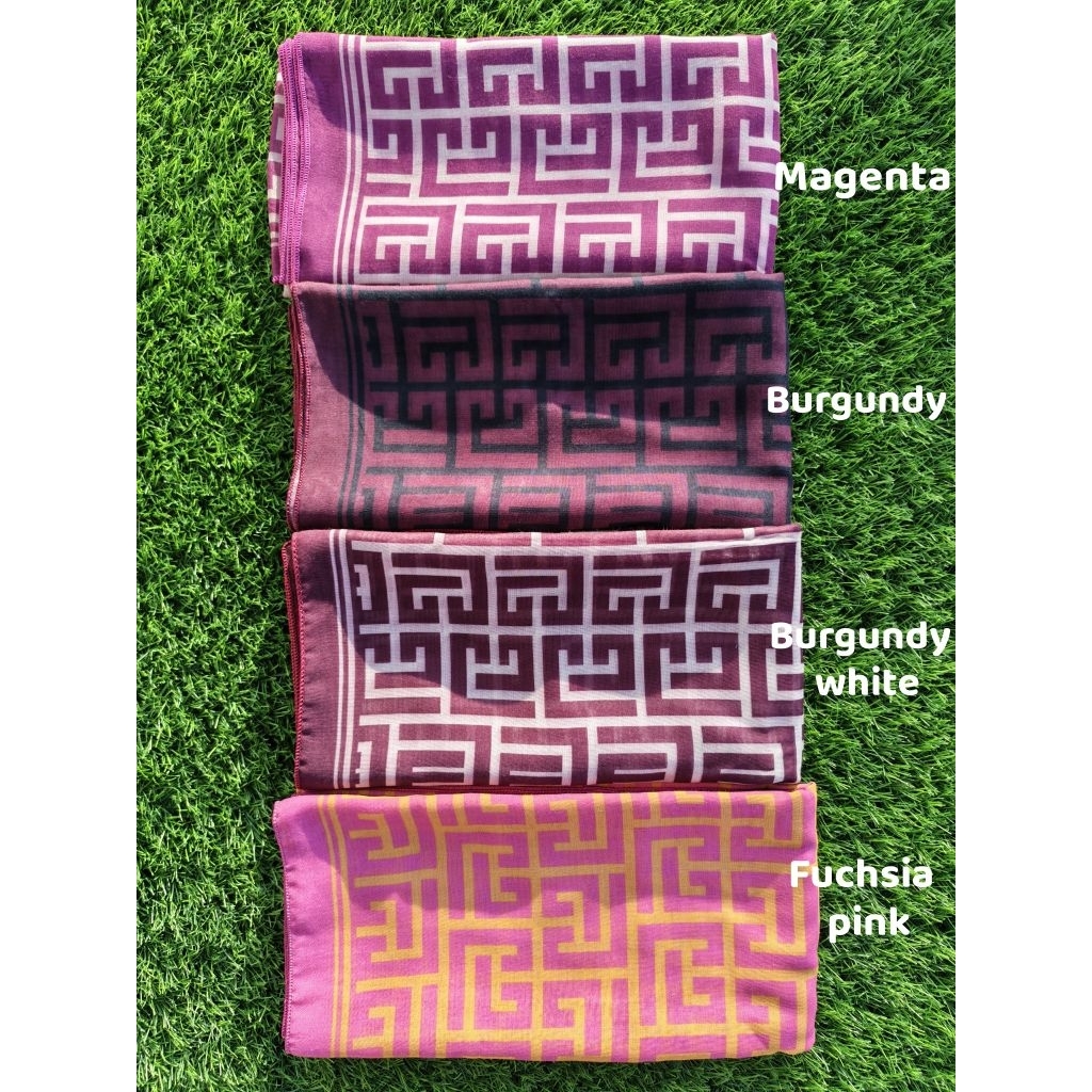 ใหม่! BAWAL MAZE SQUARE BIDANG 42 ผ้าฝ้าย