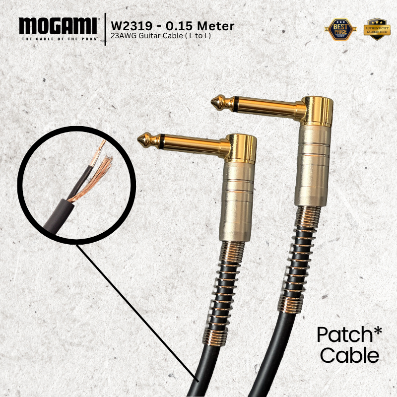 Mogami W2319 23A WG สายแพทช์กีต้าร์ L ถึง L (0.15m)/ (0.3m)
