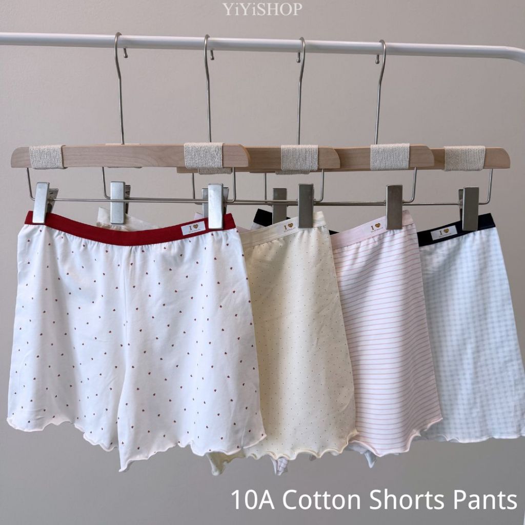 [YiYiSHOP] น่ารักนุ่ม Cotton10A กางเกงขาสั้นสุภาพสตรี 45-67KG ฉันรัก棉 เหมาะกับผู้หญิง กางเกงขาสั้นผู