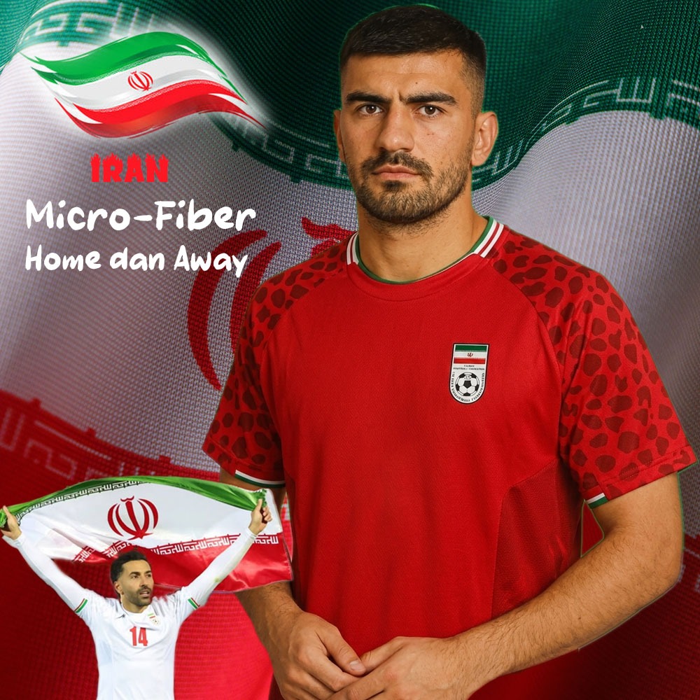 Iran Worldcup-26 Home & Away Jersey วัสดุไมโครไฟเบอร์ Cool ไม่ร้อนนุ่มแห้งเร็ว