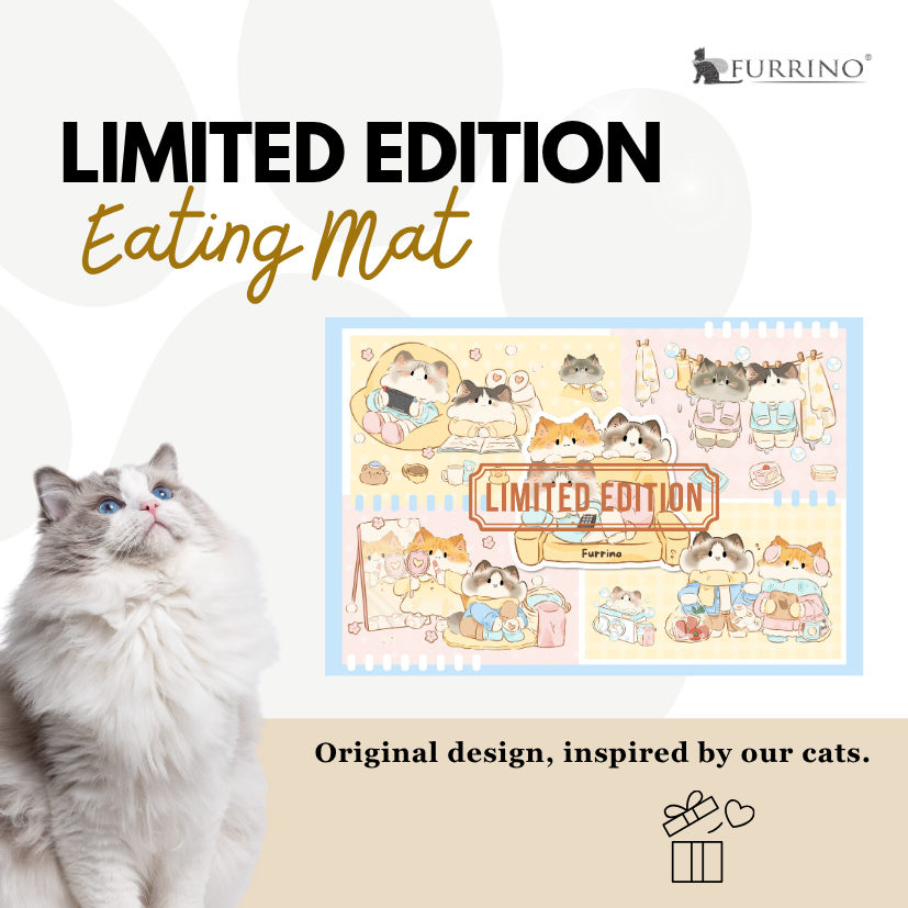 Furrino Limited Edition Cat Eating Mat 超量猫咪餐防水垫