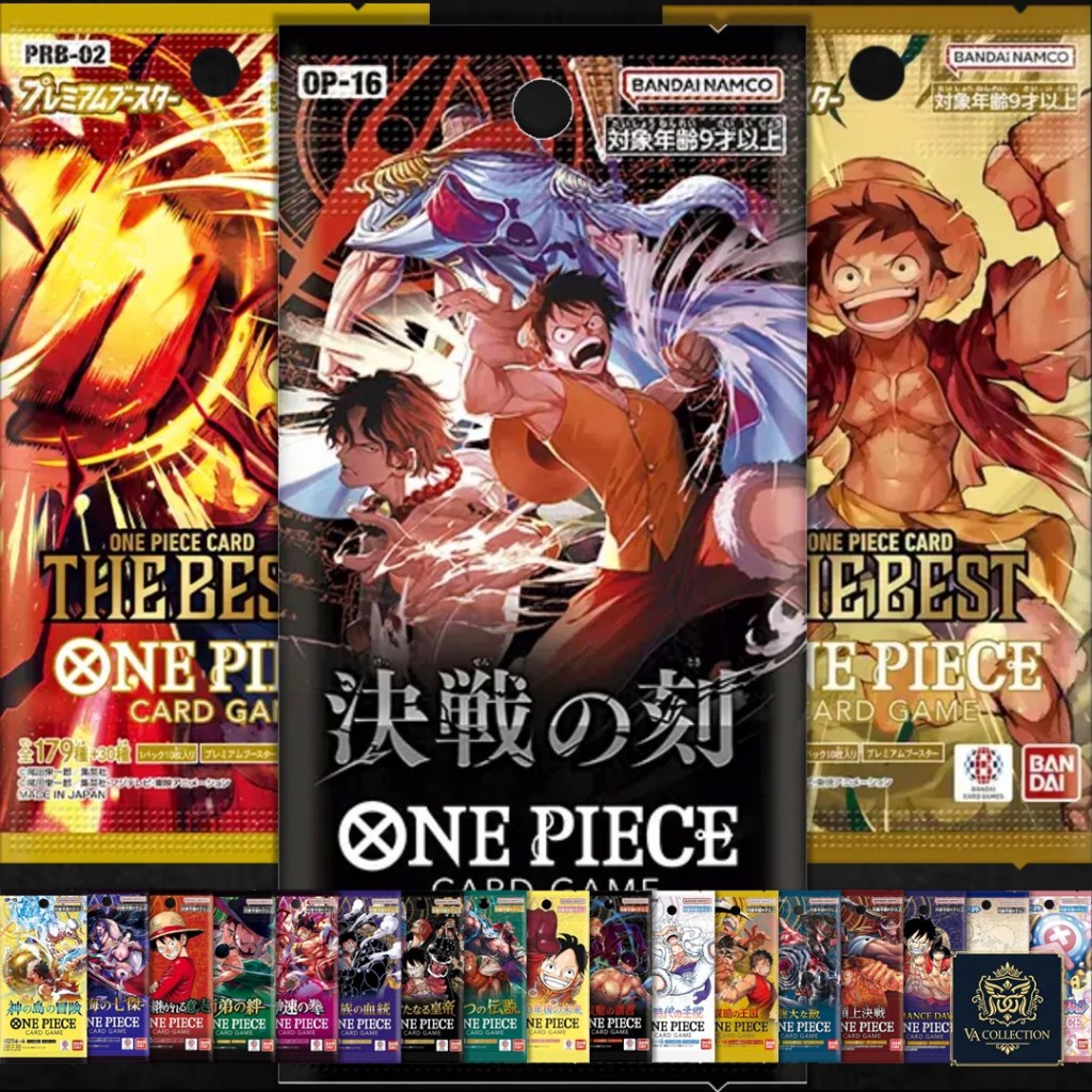 VA การ์ดเกม One Piece Booster Pack OP01~OP16 / EB01~EB02 / PRB01~PRB02 ญี่ปุ่น