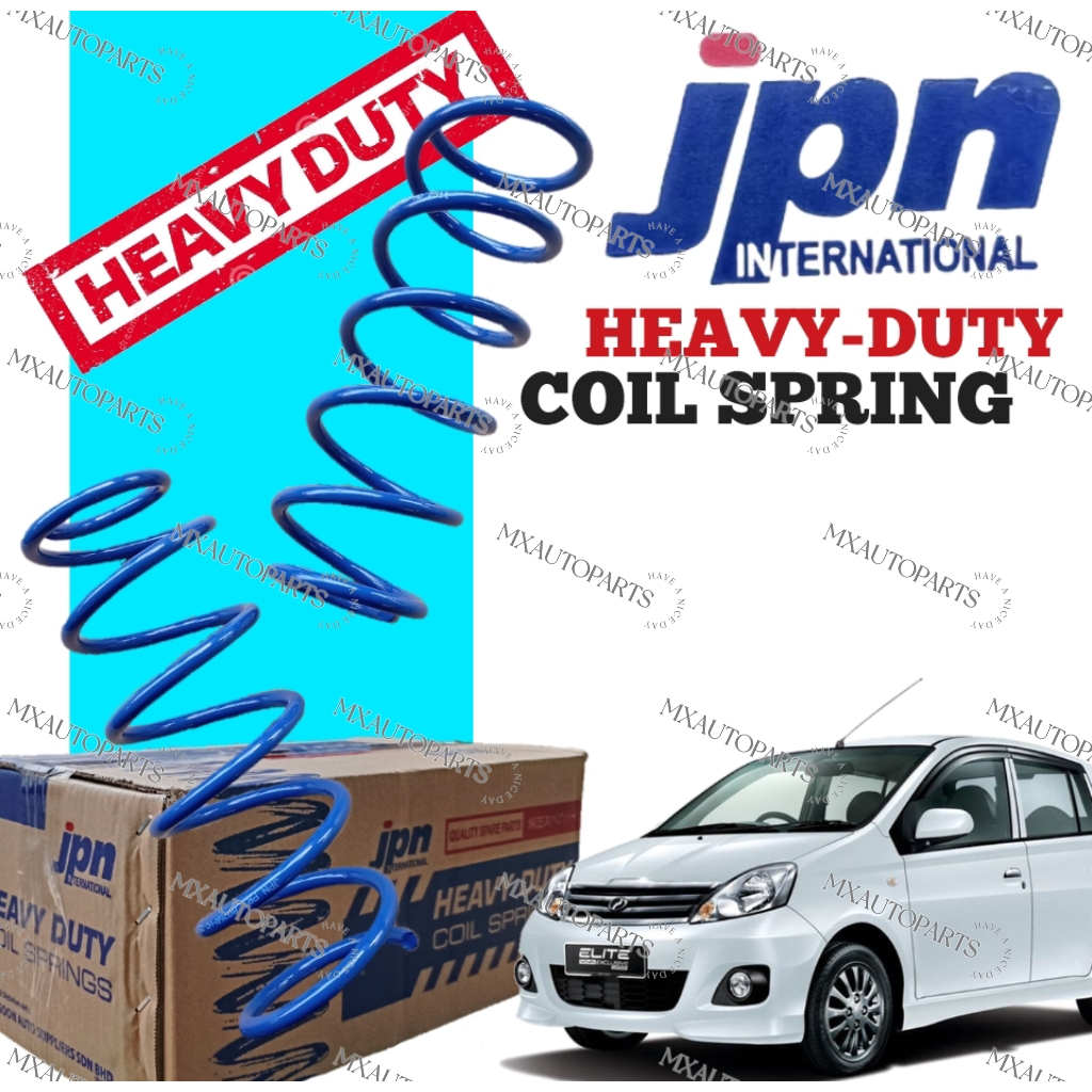 JPN INTERNATIONAL HEAVY DUTY SPRING PERODUA VIVA 660 / 850 / 1.0 L250/251 FRONT / REAR SET