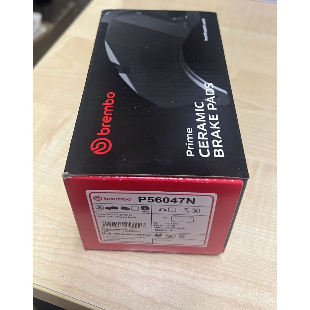 P56047N HONDA CIVIC FD2 (TYPE-R), NISSAN FAIRLADT Z33 350Z DISC PAD (FRT) (DEPAN)