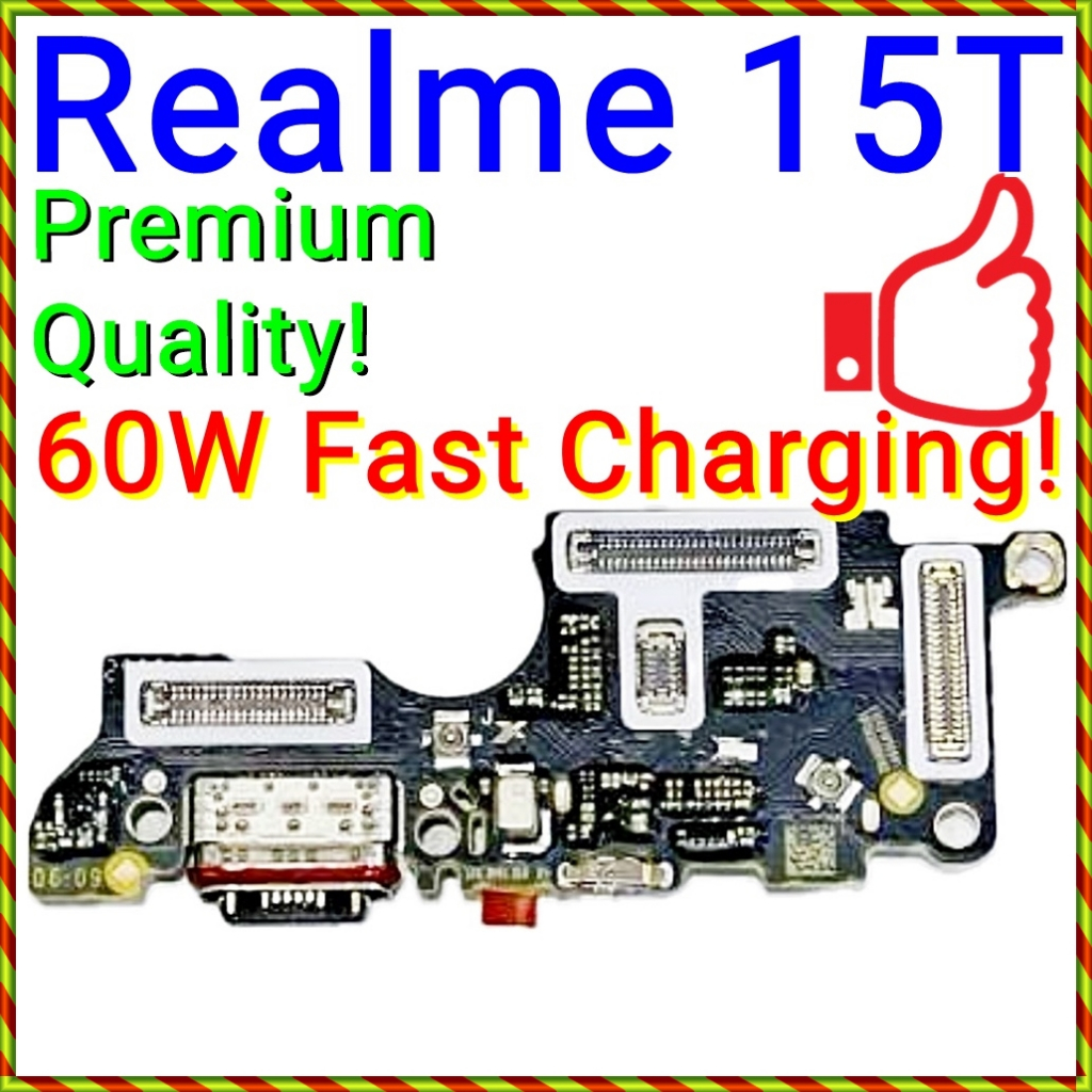 ใหม่พอร์ตชาร์จ IC SUB บอร์ดซิมการ์ดสล็อต MIC สําหรับ Realme 15T (Ai) 5G / RMX5111
