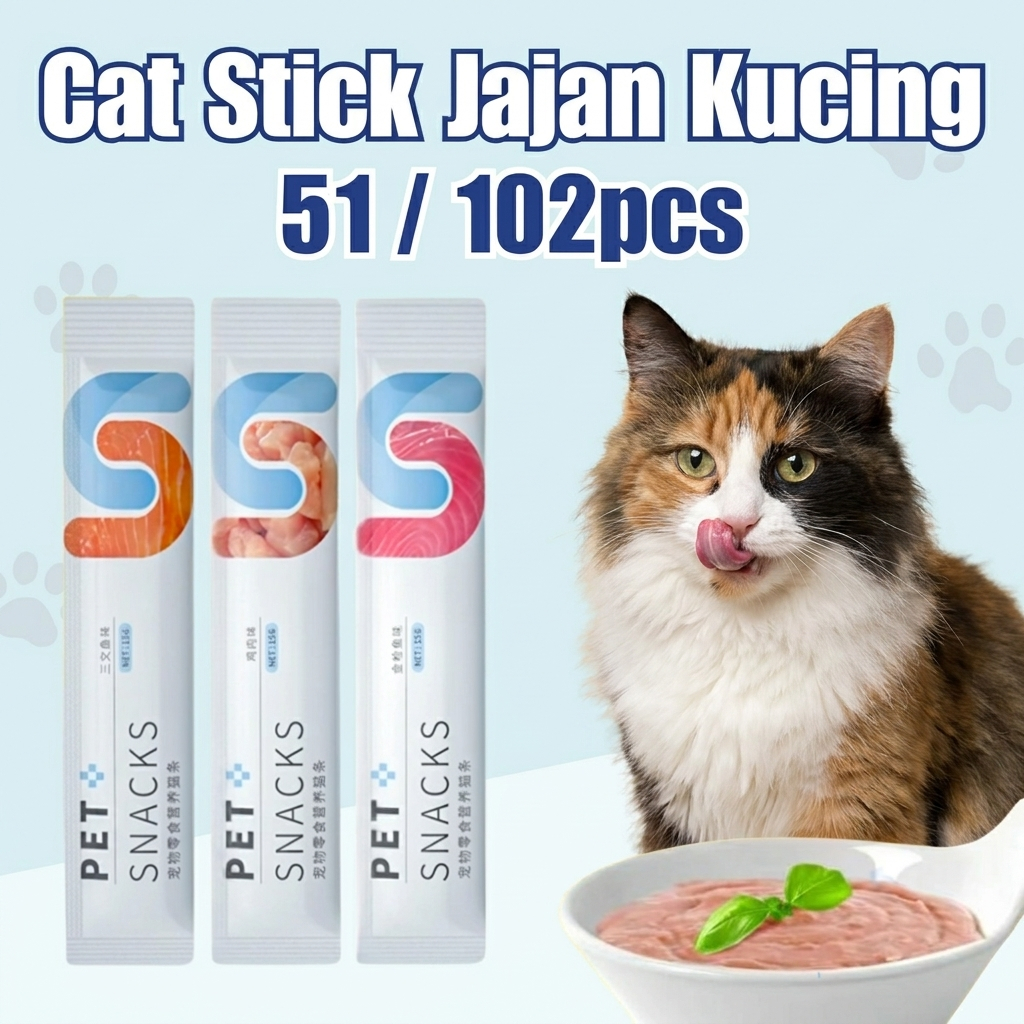 PETSEE Makan Kucing Stick อาหารเปียก ขนมแมว 猫条 อาหารแมว อาหารแมว อาหารว่าง Kucing Jajan Kucing
