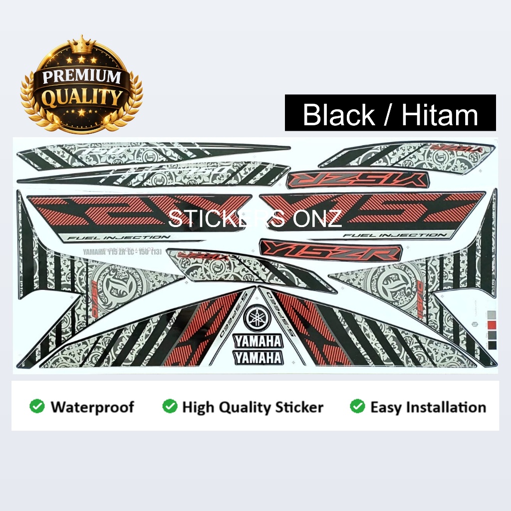 YAMAHA Y15 Y15ZR ( 13 ) สติ๊กเกอร์ร่างกาย CUSTOM DESIGN BATMAN MIX BATIK