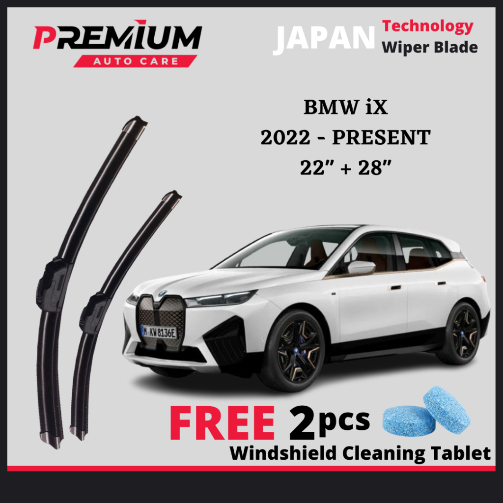 BMW iX I20 [2022-PRESENT] PREMIUM RUBBER WIPER BLADE JAPAN TECHNOLOGY WIPER BLADE WINDSCREEN WIPER B