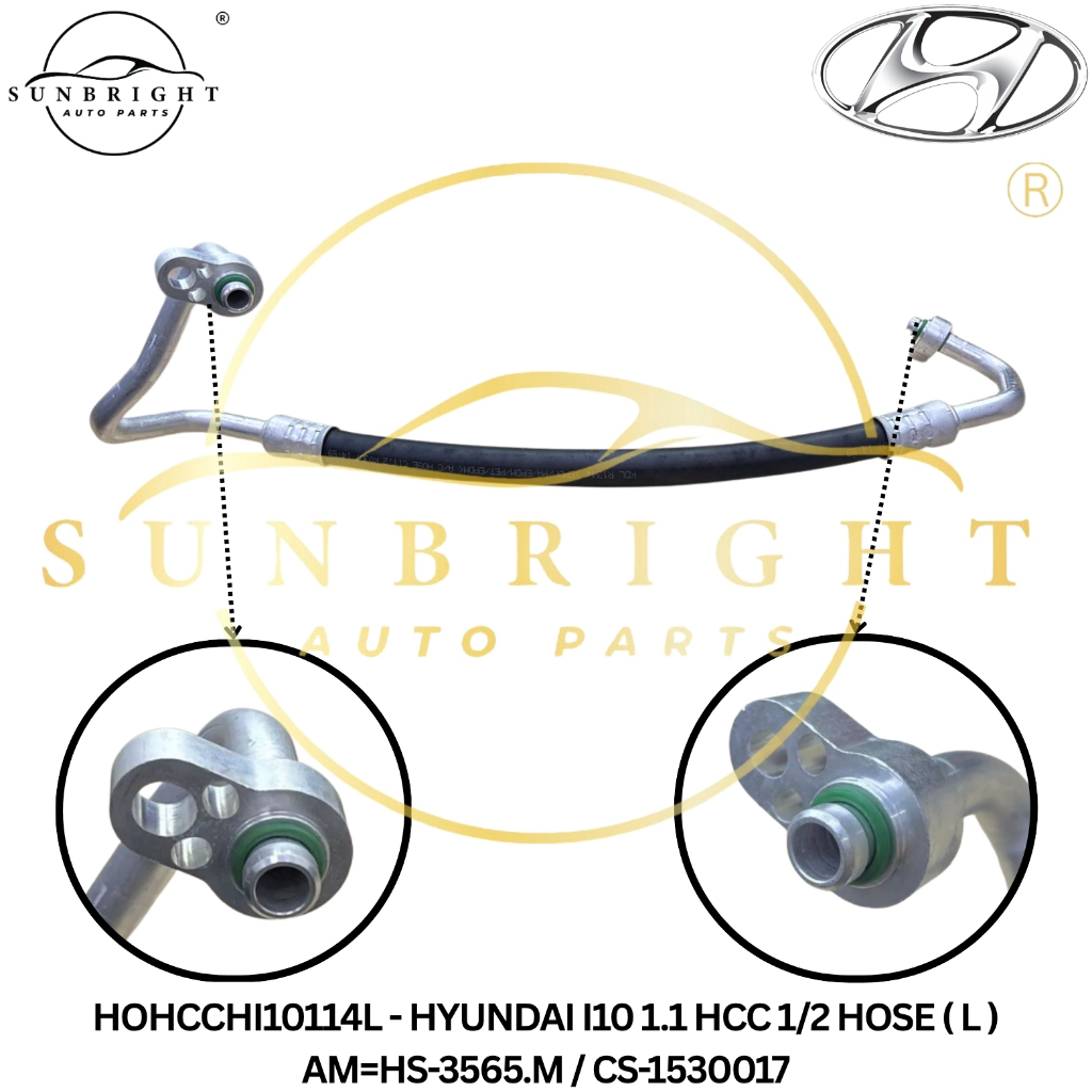 HYUNDAI I10 1.1 HCC 1/2 HOSE ( L ) AM=HS-3565.M / CS-1530017
