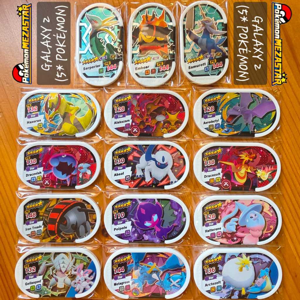 Pokemon Mezastar Galaxy 2 (MY/SG/HK/ID/PH) -5 Stars Mieza Tag (Shiny Star)