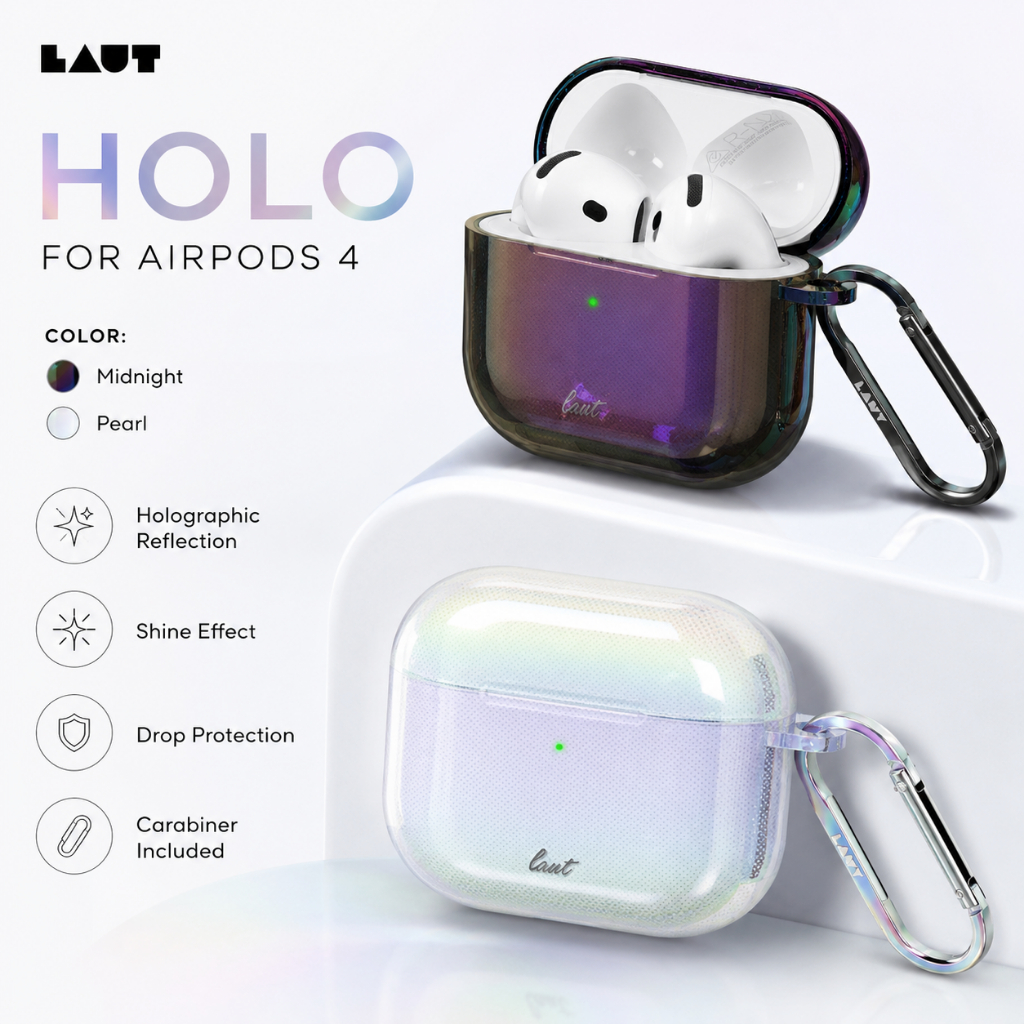 LAUT HOLO Case เข้ากันได้กับ AirPods 4