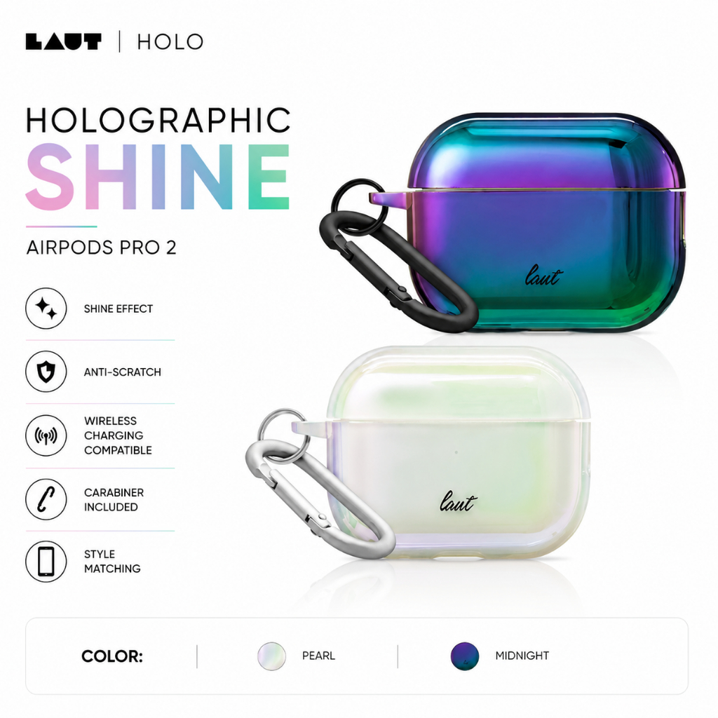 เคส Laut HOLO เข้ากันได้กับ AirPods Pro (รุ่นที่ 2)