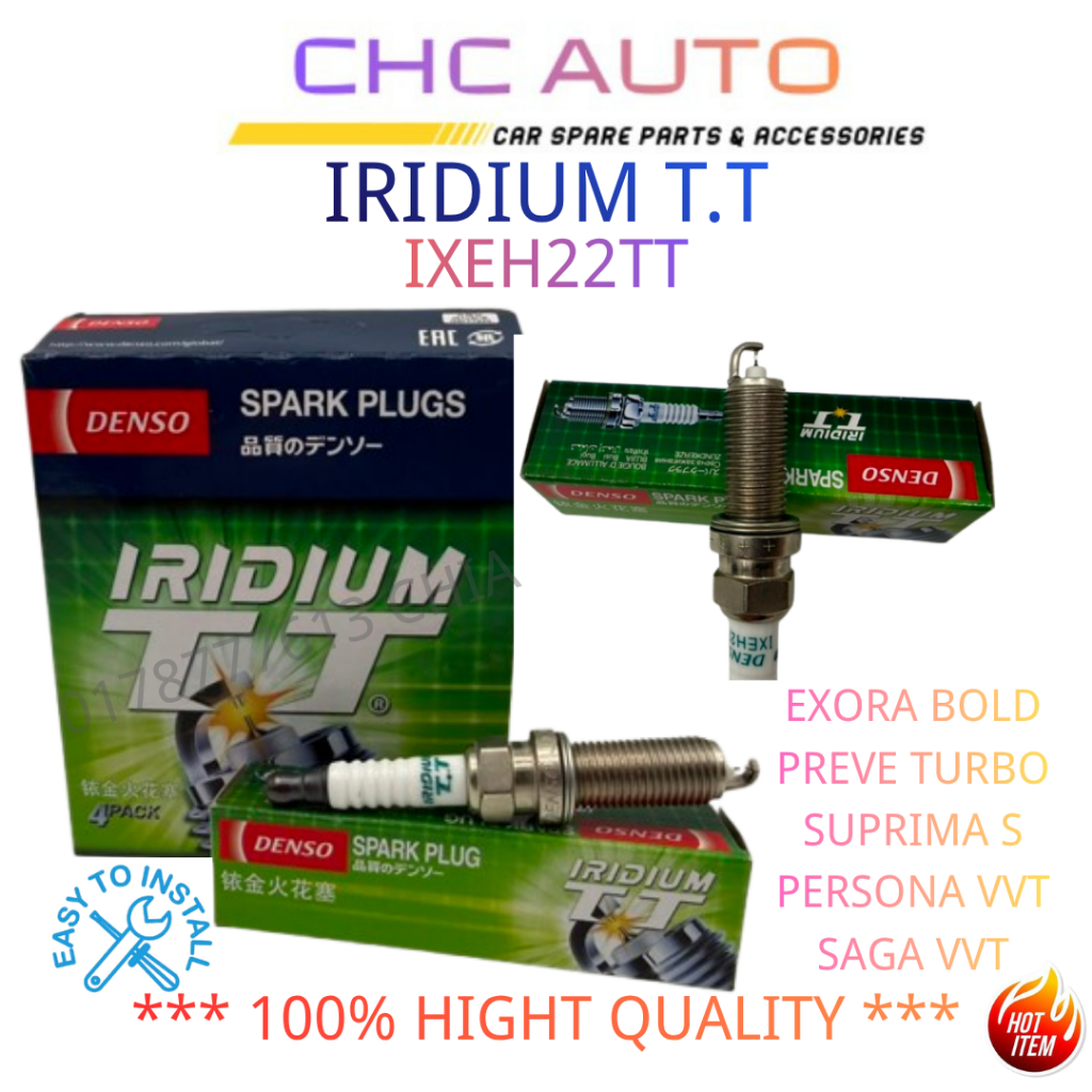 DENSO IRIDIUM POWER IXEH22TT SPARK PLUG PROTON PERODUA HONDA TOYOTA NISSAN SUBARU MAZDA