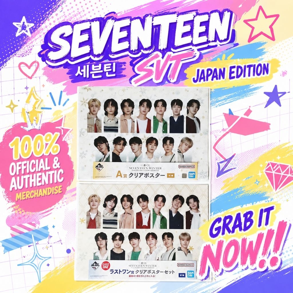 SEVENTEEN/SVT/ Vivid based : B4 SIZE CLEAR POSTER JUL26 Eve!! ️-( % official & authentic Japan editi