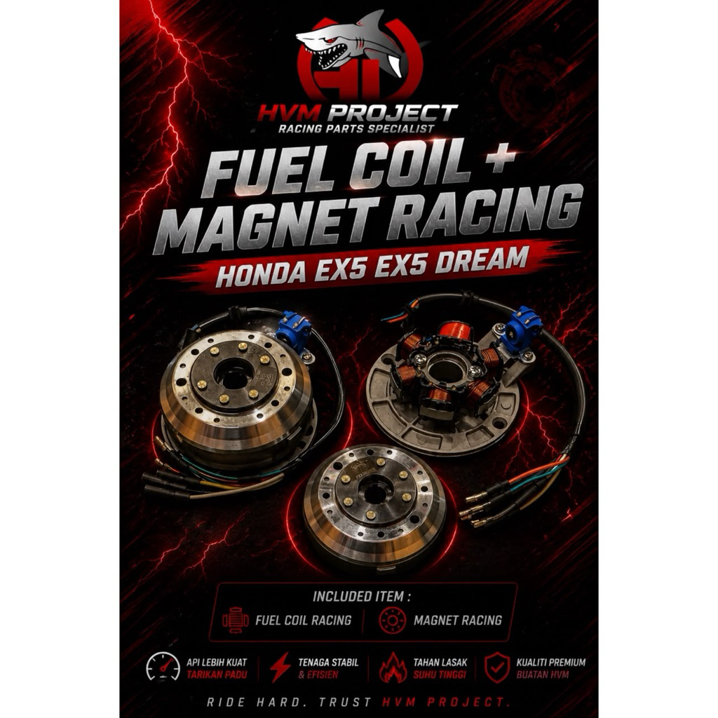 HVM PROJECT FUEL COIL RACING พร้อม CNC MAGNET EX5 DREAM