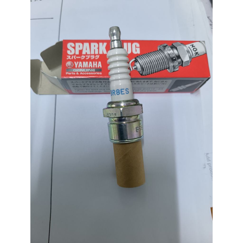 YAMAHA RD350 RXZ 125Z TZM NGK SPARK PLUG BR8ES x1 ชิ้น