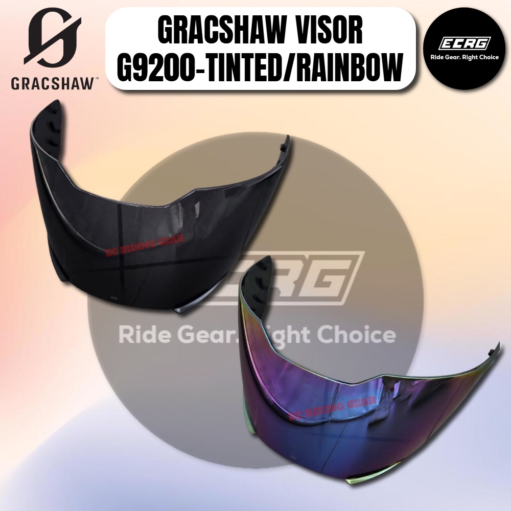GRACSHAW VISOR G9200-TINTED/RAINBOW