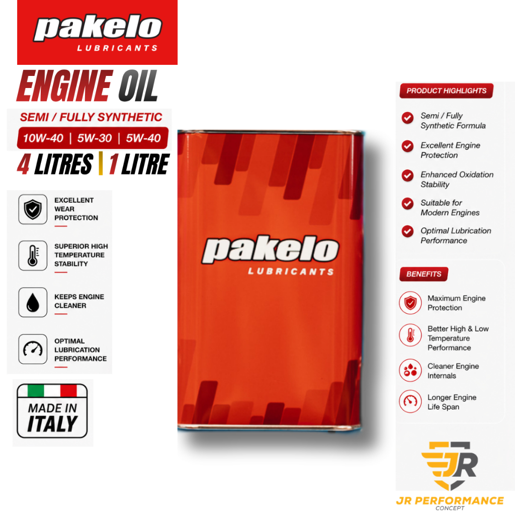 Pakelo 5w30 สังเคราะห์ 5w30 Pakelo 10w40 กึ่งสังเคราะห์ Pakelo 5w40 น้ํามันเครื่องสังเคราะห์แท้