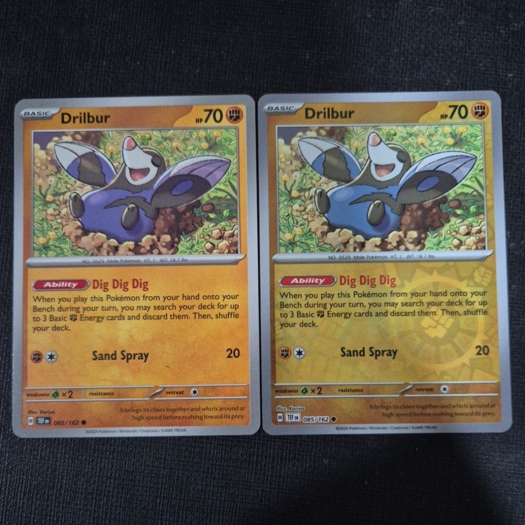 การ์ดโปเกมอน TCG : SV5 Temporal Forces : การ์ดโปเกมอน Drilbur 085/162