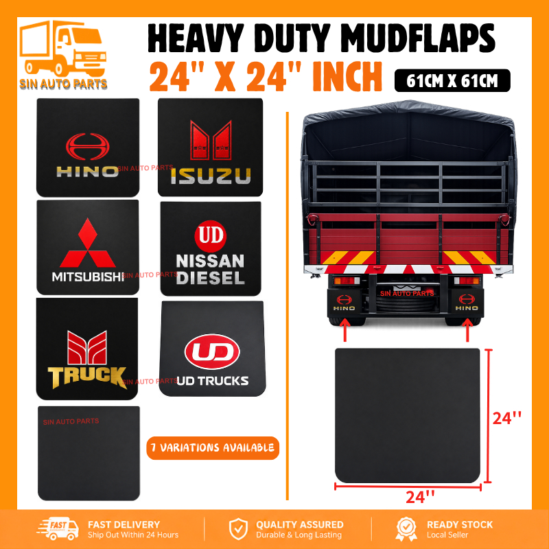 61CM X 61CM REAR PVC MUDFLAP LORRY TRAILER [PRICE สําหรับ 1PC] 24" X 24" INCH FLAP SPLASH GUARD