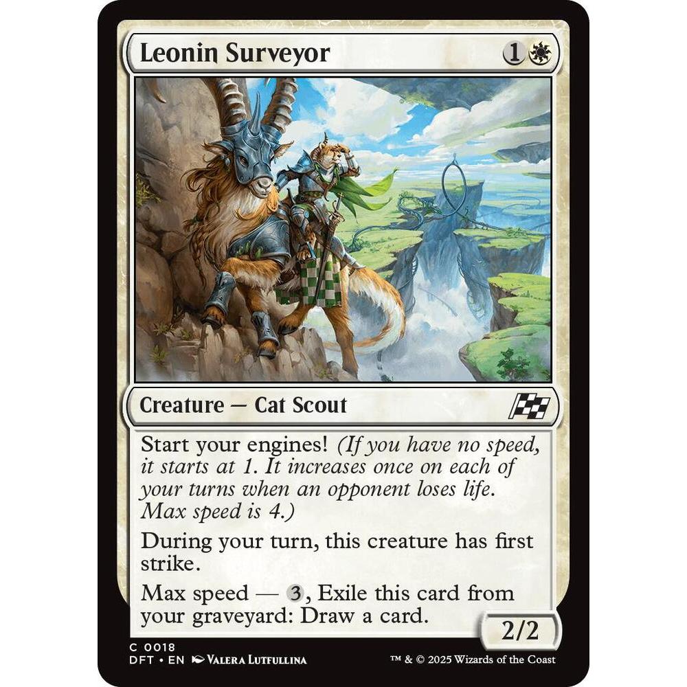 MTG: (DFT) C 018 - Leonin Surveyor การ์ดเดี่ยว Aetherdrift