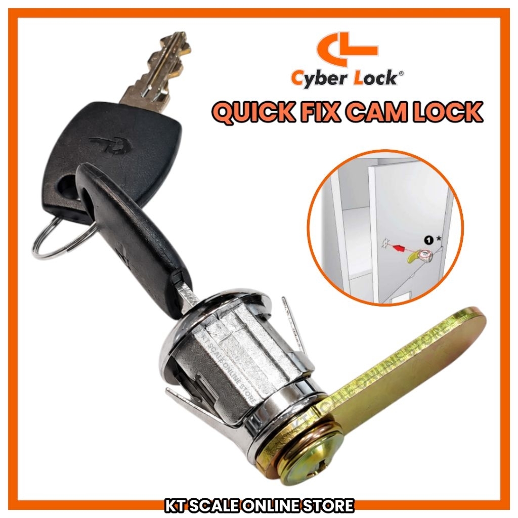 CL CYBER LOCK QUICK-FIX CAM LOCK CABINET DRAWER LOCK