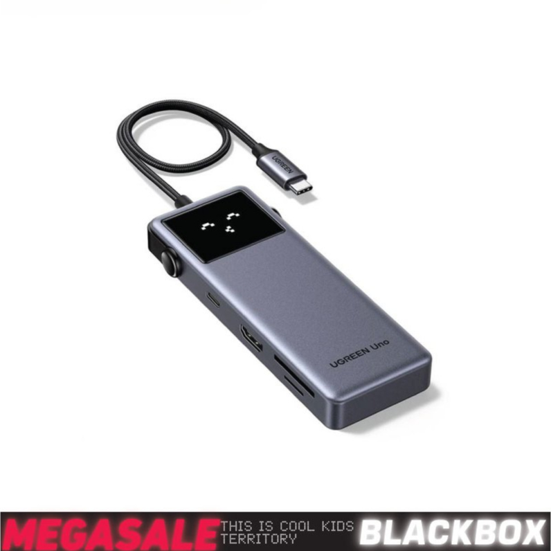 Ugreen CM889-75179 UNO 7-in-1 USB-C Hub Multiport Adapter พร้อม 4K HDMI, 100W PD, USB 3.0, SD/TF