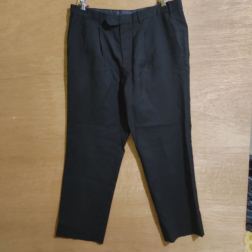 Vintage Austin Reed Japan Black Slack Pants Wool Mohair Men ¢4